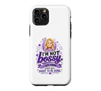 Carcasa para iPhone 11 Pro Divertido Bossy Rubia De Dibujos Animados Mujer Púrpura Reina