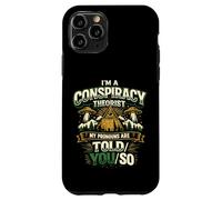 Carcasa para iPhone 11 Pro Divertido Diseño Retro para Teóricos de Conspiraciones