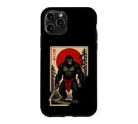 Carcasa para iPhone 11 Pro Divertido Guerrero Japonés Mono con Faja Sarcástico