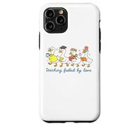 Carcasa para iPhone 11 Pro Divertido Humor de Pato Profesor, enseñanza impulsada por el Amor