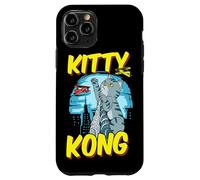 Carcasa para iPhone 11 Pro Divertido Kitty Kong Peluche Monstruo Gatito Gato Atigrado