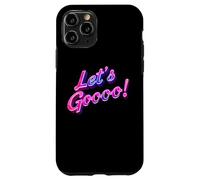 Carcasa para iPhone 11 Pro Divertido Texto 3D Funny Let's Go Citas para La Gente Divertido Vamos Vamos