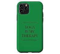 Carcasa para iPhone 11 Pro Divertido Yoga Terapia Instructor Fitness Paz Mediación Amor