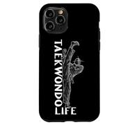 Carcasa para iPhone 11 Pro Dollyo Chagi Casa Redonda Dibujo de la Vida del Taekwondo