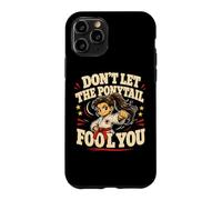 Carcasa para iPhone 11 Pro Don't Let The Ponytail Fool You Karate Girls Cinturón Negro