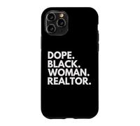 Carcasa para iPhone 11 Pro Dope Black Woman Agente inmobiliario Afroamericano Agente inmobiliario