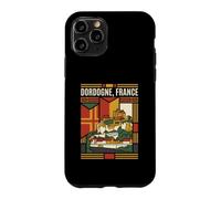 Carcasa para iPhone 11 Pro Dordogne France Flag Castillos Vintage Travel Graphic