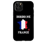 Carcasa para iPhone 11 Pro Dordogne Francia Vintage Francia Bandera Mapa Diseño