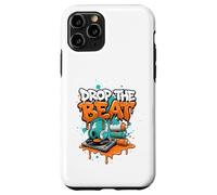 Carcasa para iPhone 11 Pro Drop The Beat Street Art DJ Auriculares de Vinilo para Tocadiscos