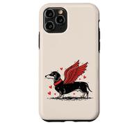 Carcasa para iPhone 11 Pro Dueño de Perro Salchicha con alas de ángel Lindo Perro Salchicha