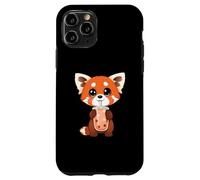 Carcasa para iPhone 11 Pro Dulce Panda Rojo le Gusta el té de Burbujas
