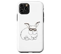 Carcasa para iPhone 11 Pro Easter Bunny Hip Hop Sunglasses Funny and Cute Rabbit
