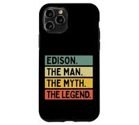 Carcasa para iPhone 11 Pro Edison The Man The Myth The Legend - Cita Personalizada Divertida