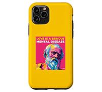 Carcasa para iPhone 11 Pro El Amor es una Enfermedad Mental Palabras de sabiduría de Platón Estilo de Arte Pop
