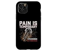 Carcasa para iPhone 11 Pro El Dolor es Temporal ciclocross Rider Gráfico