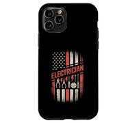 Carcasa para iPhone 11 Pro Electrician American Flag Pride 4th of July Independance Day
