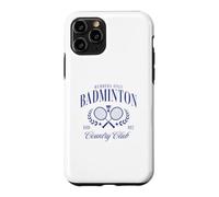 Carcasa para iPhone 11 Pro Elegante gráfico Deportivo Vintage para Miembros de Badminton Country Club