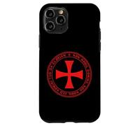 Carcasa para iPhone 11 Pro Emblema de Cruz de Caballeros templarios | Christianity Black