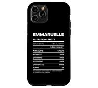 Carcasa para iPhone 11 Pro Emmanuelle Datos de Nutrición Nombre Gracioso