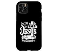 Carcasa para iPhone 11 Pro Enamorarse de Jesús Él Nunca Deja Cristiana Fe Cruz Calab