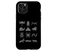 Carcasa para iPhone 11 Pro Entomología Especies de Insectos Estudio de Formas Naturales Mínimas