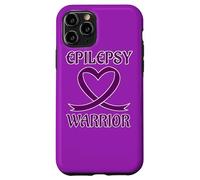 Carcasa para iPhone 11 Pro Epilepsy Warrior Purple Heart Ribbon Awareness