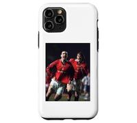 Carcasa para iPhone 11 Pro Eric Cantona David Beckham GOL Celebración Hombre Utd Fútbol