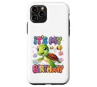 Carcasa para iPhone 11 Pro Es mi cumpleaños Tortuga Nadando