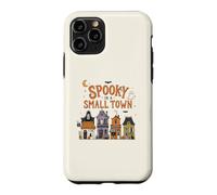 Carcasa para iPhone 11 Pro Espeluznante en una pequeña Ciudad Halloween Fantasmas Casas embrujadas