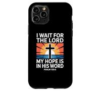 Carcasa para iPhone 11 Pro Espero al Señor Salmo 130:5 Escritura Fe