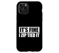 Carcasa para iPhone 11 Pro Está Bien, la Cremallera lo até Amante de los Coches Mecánico Garaje Coche Guy