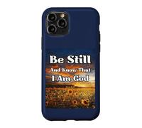 Carcasa para iPhone 11 Pro Estar quieto y Saber: Salmos Biblia edificante pacífica Cristiana