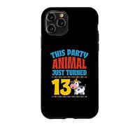 Carcasa para iPhone 11 Pro Este Animal de Fiesta Acaba de Cumplir 13 años con temática de Vaca