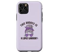 Carcasa para iPhone 11 Pro Este Badass ES UN Lupus Warrior Concienciación Mujer Meme EN LA Espalda