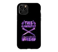 Carcasa para iPhone 11 Pro Este clarinetista fue Creado para adorar al Clarinete Cristiano