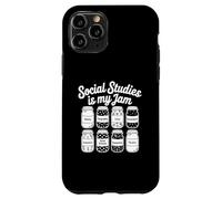 Carcasa para iPhone 11 Pro Estudios sociales es mi Profesor de Mermelada de Vuelta a la Escuela