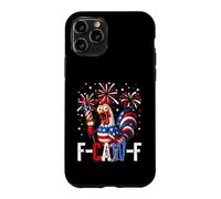 Carcasa para iPhone 11 Pro F Caw F Funny 4th of July American Flag Rooster Meme