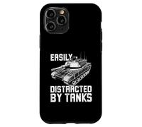 Carcasa para iPhone 11 Pro Fácilmente distraído por los Tanques, el Tanque de Batalla M1 Abrams Divertido