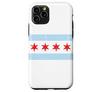 Carcasa para iPhone 11 Pro Familia de Fuentes Vintage Chicago Flag Retro Fade Home