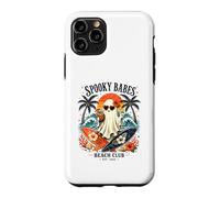 Carcasa para iPhone 11 Pro Fantasma de Spooky Girls Beach Crew para Halloween, Retro y veraneo