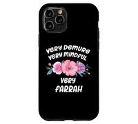 Carcasa para iPhone 11 Pro Farrah Personalized Very Demure Very Mindful Farrah Name