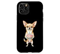 Carcasa para iPhone 11 Pro Feliz Cumpleaños Chihuahua Mamá Lindo Perro Sosteniendo Pastel Vela
