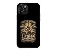 Carcasa para iPhone 11 Pro Fitness Disciplina Oración Cristiana Gimnasio Entrenamiento Culturismo