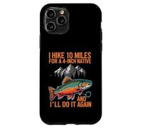 Carcasa para iPhone 11 Pro Fly Fishing Brook Trout Hiker Blue Line Native