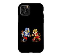 Carcasa para iPhone 11 Pro Football Eagle vs Cheetah Mascot Sports Graphic