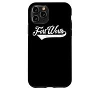 Carcasa para iPhone 11 Pro Fort Worth City Texas Estado - Estilo Vintage Retro Design