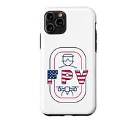 Carcasa para iPhone 11 Pro FPV Drone & Bandera Americana - Quadcopter USA Pilot Patriotic