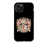 Carcasa para iPhone 11 Pro Frases de Amor Familiares de OMA Mit Herz Graphic ist Mein German Pink