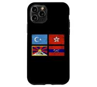 Carcasa para iPhone 11 Pro Free Tibet UYGHURS Hong Kong Inner Mongolia China Flag