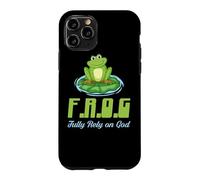 Carcasa para iPhone 11 Pro Frog Confíe plenamente en Dios Clásico Cristiano Fe & Religión